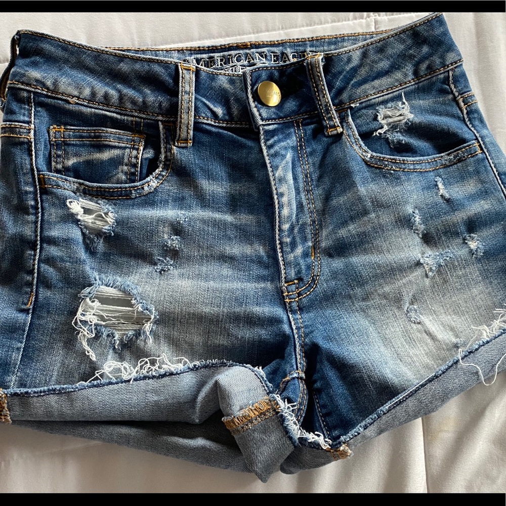A pair of high rise shorts from American Eagle